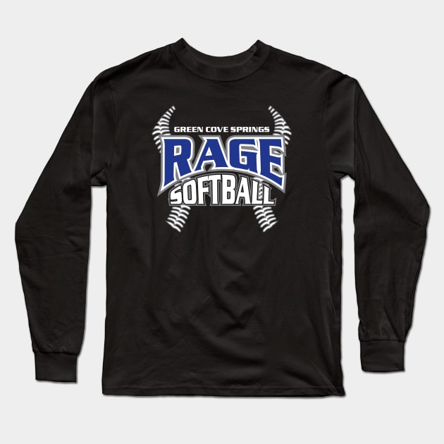 Rage Softball Long Sleeve T-Shirt by Proud Parent